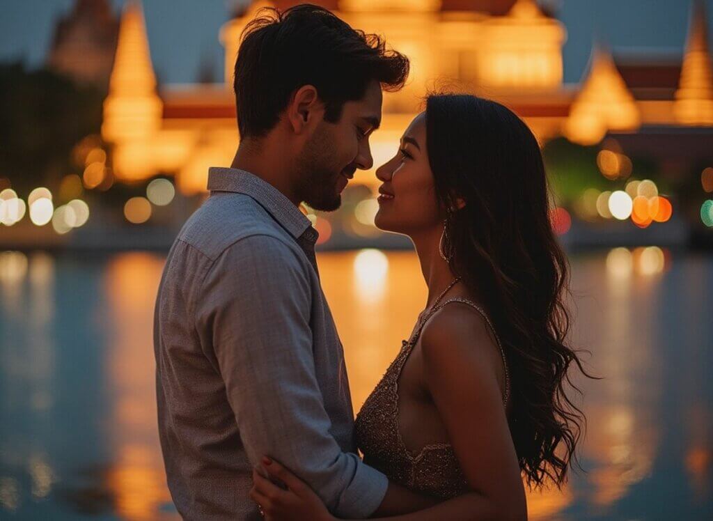 couple amoureux à Bangkok